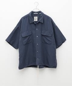 Y NANAMICA (ii~J) Open Collar Cupra Hemp S/S Shir SUGS418 tH[Zu GfBtBX Vc^uEX lCr[ M