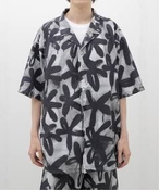 Y SHELTECH ~ R.KAMIYAMA BLACK PRINT S/S SHIRT W[iX^_[h Vc^uEX ubN L