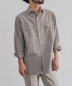 Y ySalvatore Piccolo / Tog[sbRzʒ Work Shirts Vbv Vc^uEX uE L