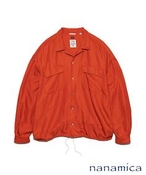 Y ynanamica / ii~Jz Open Collar Cupra Hemp Shirt tH[Zu GfBtBX Vc^uEX bh S