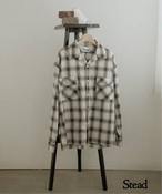 Y s\tJ.S.Homestead / Stead OMBRE OPEN SHIRT W[iX^_[h Vc^uEX zCg L