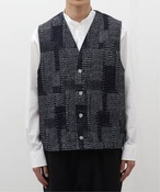 Y TATAMAS(^^}X) Sashiko Vest GfBtBX xXg lCr[ L