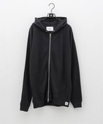 Y LIGHTWEIGHT WAFFLE FULL ZIP HOODIE CjO`v p[J[ ubN XL