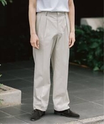 Y yLE / GC[zTWO TUCK Cotton Pants Vbv XbNX x[W 3