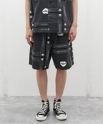 Y yCARHARTT WIP / J[n[g _u[ACs[zHEART BANDANA SHORT EBY V[gEn[tpc ubN L