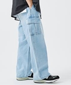 Y sǉtEASY CARGO DENIM PANTS x[Z[XgbN J[Spc u[ L