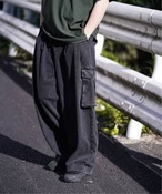 Y yWILLY CHAVARRIA / EB[ `oAzDENIM CARGO POCKET PANTS EBY fjpcEW[Y ubN S