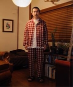 Y yLIVING ALONe / rOA[z Hombre check Pajamas xCN[Yf| Vc^uEX bh M