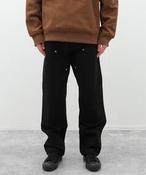 Y CARHARTT WIP DOUBLE KNEE PANT(rinsed) W[iX^_[h ̑pc ubN M