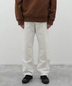 Y CARHARTT WIP DOUBLE KNEE PANT(rinsed) W[iX^_[h ̑pc zCg A M