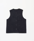 s\tyFOLL / tHzbrushed napping rever vest AtH[ xXg lCr[ t[