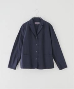 fB[X yMANUELLE GUIBAL /}jGMoz LINEN JACKET W[iX^_[h bNX e[[hWPbg lCr[ 2