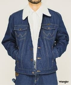 Y yWrangler / O[zDenim Jacket Sherpa Lined Vbv fjWPbg lCr[ M