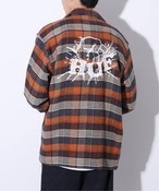 Y yHUF/ntz SMASH FLANNEL OVERSHIRTFVc IGX W[iX^_[h Vc^uEX IW L