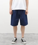 Y FARAH / t@[[ Two Tuck Wide Tapered Shorts FR0401-M4033/34 W[iX^_[h V[gEn[tpc lCr[ A 30