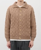 Y INVERALLAN / Co[A CASHMERE HANDKNIT CARDIGAN W[iX^_[h J[fBK uE D 40