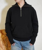 Y yMAATEE&SONS / }[eB[ & TYzHALF JIP MILITARY SWEATER Vbv jbg^Z[^[ ubN 2