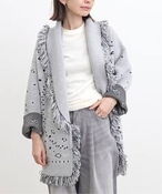 fB[X yALANUI/AkCz BANDANA JACQUARD CARDIGAN Apg ̑WPbgEX[c O[ t[