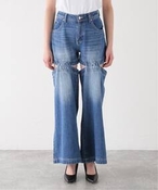 fB[X yANNA SUI NYC / AiXCGkCV[z Peek a Boo Denim Pants WCg[NX fjpcEW[Y u[ M