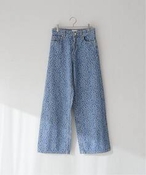 fB[X yGANNI / Kj[zJacquard Denim Wide PantsFChfj IGX W[iX^_[h fjpcEW[Y u[ 25