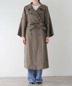 fB[X yRoom no.8zLINEN BIG/SLEEVE TRENCH COAT m[u g`R[g uE S