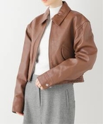 fB[X ytibiz AVIATOR LEATHER CROPPED WPbg m[u ̑u]^AE^[ L XS