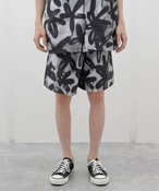 Y SHELTECH ~ R.KAMIYAMA BLACK PRINT SHORTS W[iX^_[h V[gEn[tpc ubN M