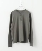 Y SAVE KHAKI UNITED L/S SUPIMA JERSEY HENLEY W[iX^_[h TVc^Jbg\[ O[ E L