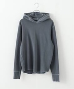 Y SAVE KHAKI UNITED L/S VINTAGE THERMAL POINTELLE HOODIE W[iX^_[h p[J[ lCr[ L