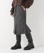 fB[X yJANE SMITH/WF[X~XzWOOL CHECK MARMAID BOXPLEATS XJ[g CGi ̑XJ[g O[ 34