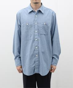 Y ENGINEERED GARMENTS / GWjAhK[c Work Shirt-Chambray OR026 W[iX^_[h Vc^uEX u[ S JOURNAL STANDARD