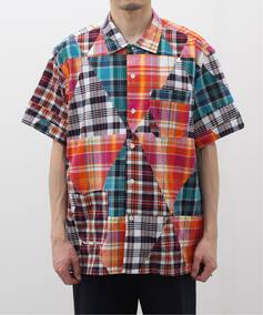 Y ENGINEERED GARMENTS / Camp Shirt- Patchwork Madras OR016 W[iX^_[h Vc^uEX u[x[X M JOURNAL STANDARD