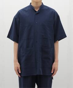 Y POSTELEGANT / |XeKg Cotton Linen Stripe S/S Shirt W[iX^_[h Vc^uEX lCr[ L JOURNAL STANDARD