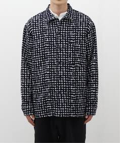 Y TATAMAS(^^}X) dot jacquard shirt GfBtBX Vc^uEX lCr[ M EDIFICE