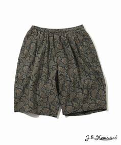 Y J.S.Homestead / AJRAKH RELAX SHIRRING SHORTS W[iX^_[h V[gEn[tpc J[L L JOURNAL STANDARD