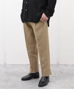 Y yCARUSO / J[]zLinen Side Adjuster Trouser GfBtBX XbNX x[W 46 EDIFICE