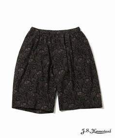 Y J.S.Homestead / AJRAKH RELAX SHIRRING SHORTS W[iX^_[h V[gEn[tpc ubN A L JOURNAL STANDARD