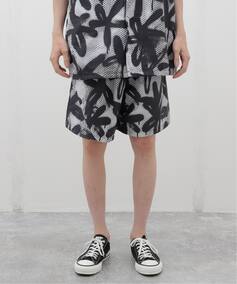 Y SHELTECH ~ R.KAMIYAMA BLACK PRINT SHORTS W[iX^_[h V[gEn[tpc ubN M JOURNAL STANDARD