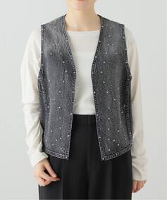 fB[X 51/2 STUDS DENIM VEST XsbNXp W ubN t[ Spick & Span