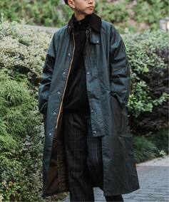 Y yBarbour / ouA[zOVERSIZE WAX BURGHLEY / o[[ GfBtBX ̑u]^AE^[ J[L 38 EDIFICE