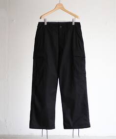 メンズ 【LE / エルイー】Cotton ARMY six pocket pants レショップ パンツ ブラック L L'ECHOPPE