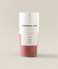 メンズ 【2点セット】essential sox ES-01 / エッセンシャル2パックソックス フォーワンセブン エディフィス レッグウェア ピンク フリー