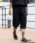 メンズ 【THE SEED BY WILLY CHAVARRIA】Glass shorts Member's Gang Wear ウィズム ショート・ハーフパンツ ブラック B 40